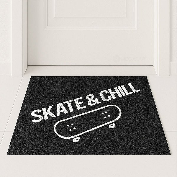 Tapete Capacho Skate Chill 60x40 sk8 street jovem entrada