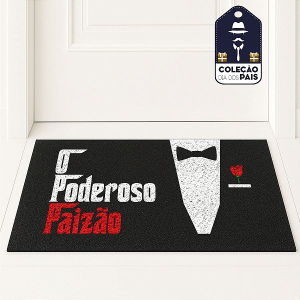 Tapete Capacho Dia dos Pais 80x40cm Cerveja Churrasco Paizão