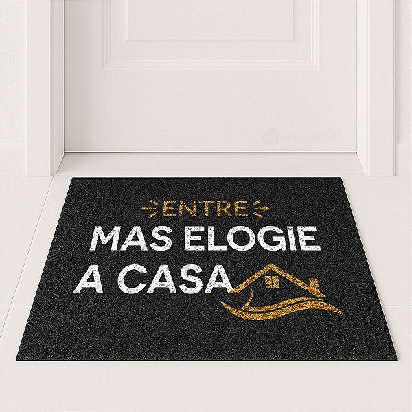 Tapete Capacho Decorativo Entrada Casa 60x40 Entre Elogie
