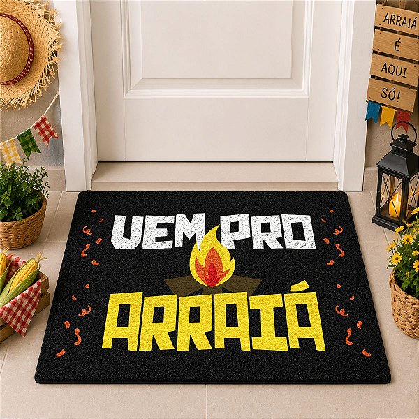 Tapete Capacho Entrada Festa Junina Arraia Sao Joao 60x40