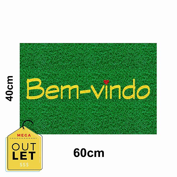 Tapete Divertido Bem Vindo 60x40