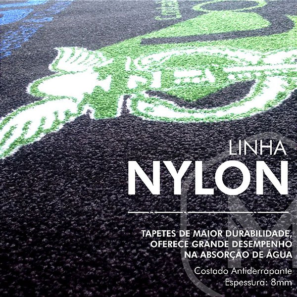 TAPETE PERSONALIZADO NYLON SECA PÉ