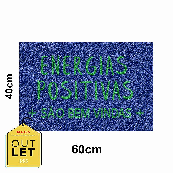 Tapete Capacho Energias Positivas Sao Bem vindas Casa