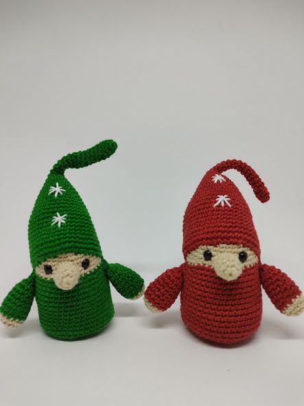 Duendes de Natal em Crochê Técnica Amigurumi