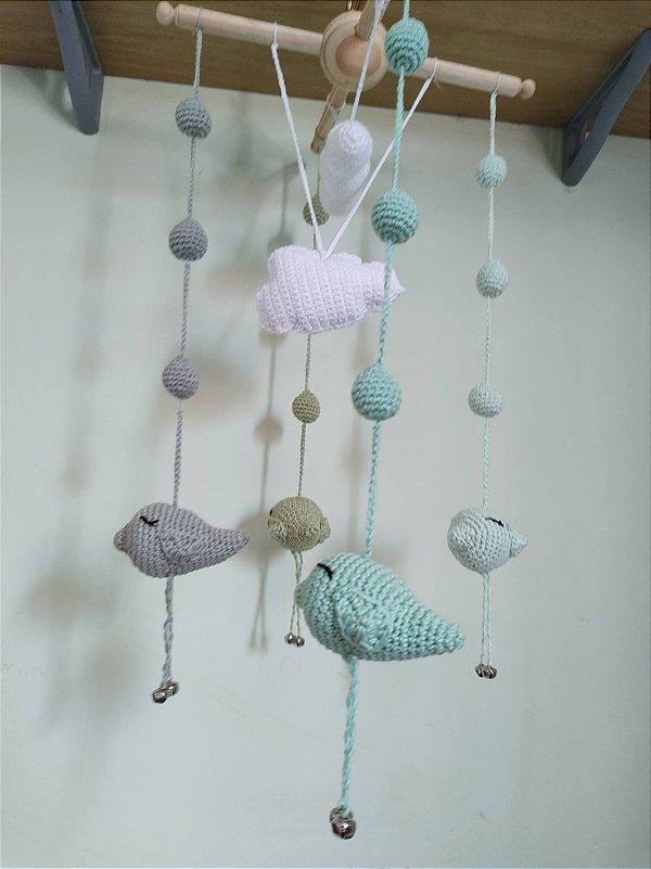 Móbile Nuvens e Passarinhos