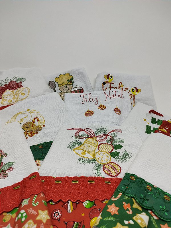 Panos de Prato com Motivos Natalinos