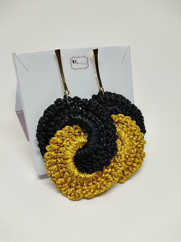 Semi Jóias de Crochê - Brinco Infinito Encanto