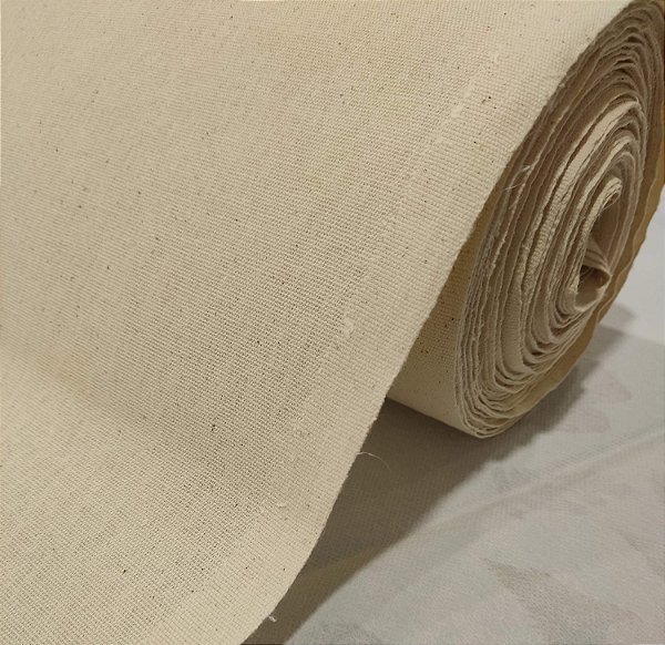 Rolo de Tecido Crú Engomatextil Extra 100% algodão 25mx72cm