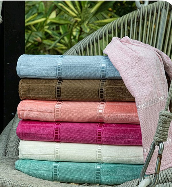 Toalha de Lavabo Aveludada para Pintar e Bordar Athelier - Brutextil