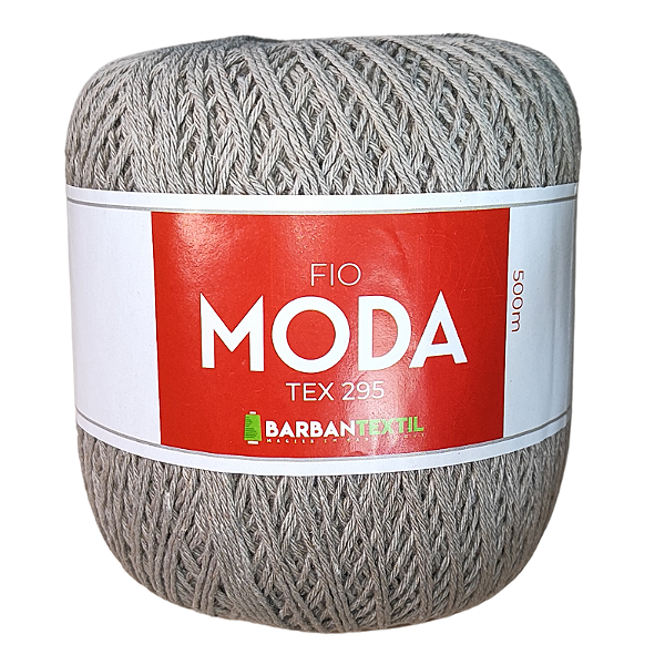 Fio Moda Tex 295 Barbantextil 500 metros Cor Areia