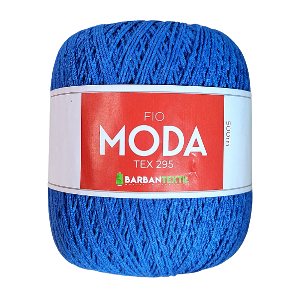 Fio Moda Tex 295 Barbantextil 500 metros Cor Azul Royal