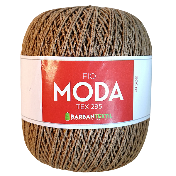Fio Moda Tex 295 Barbantextil 500 metros Cor Caramelo