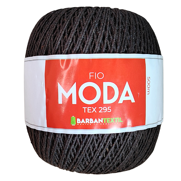 Fio Moda Tex 295 Barbantextil 500 metros Cor Marrom