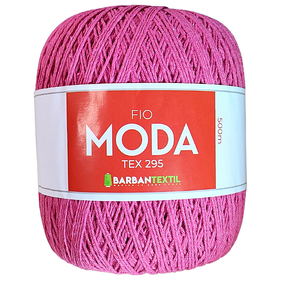 Fio Moda Tex 295 Barbantextil 500 metros Cor Pink