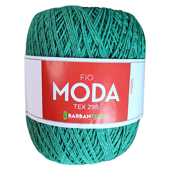 Fio Moda Tex 295 Barbantextil 500 metros Cor Verde Bandeira