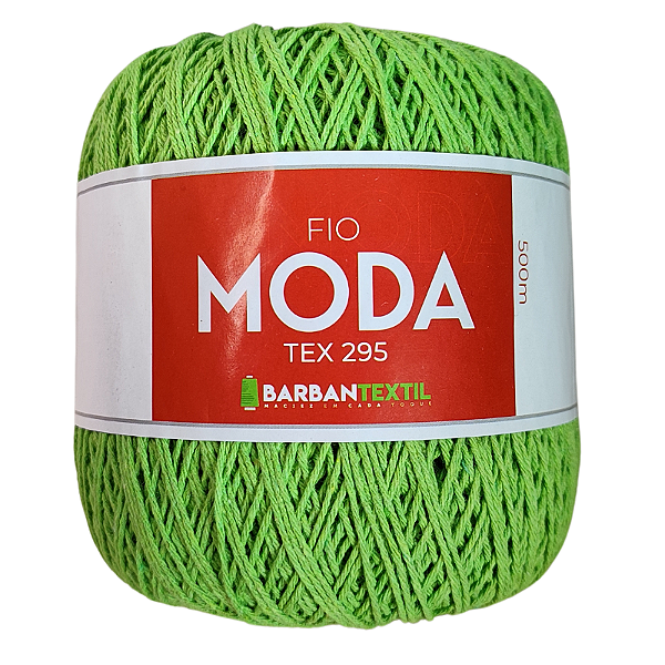 Fio Moda Tex 295 Barbantextil 500 metros Cor Verde Limão