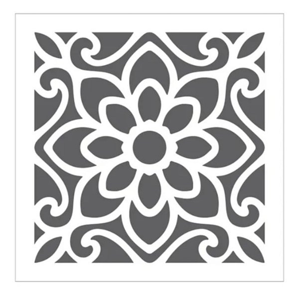 Stencil Ladrilho Clássico 10cm x 10cm