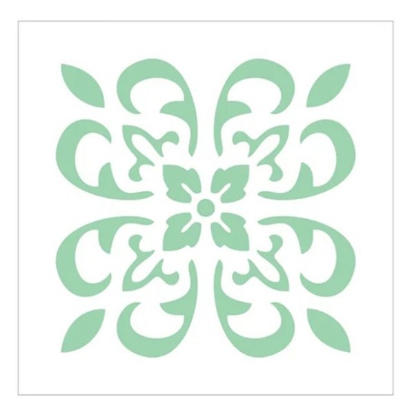 Stencil Ladrilho Moderno 10cm x 10cm