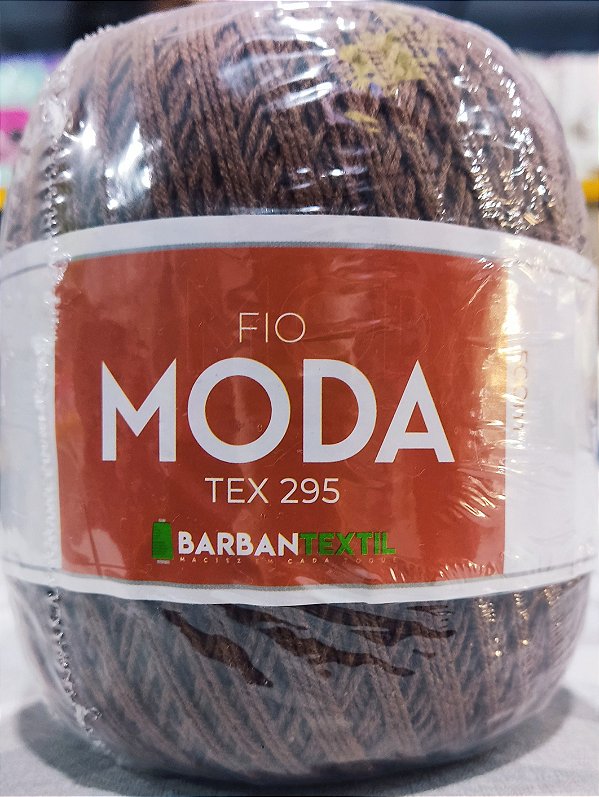 Fio Moda Tex 295 Barbantextil 500 metros Cor Chocolate