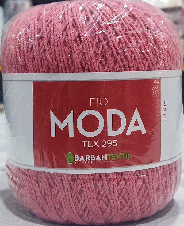 Fio Moda Tex 295 Barbantextil 500 metros Cor Goiaba