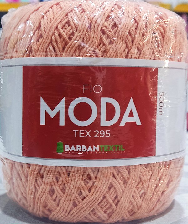 Fio Moda Tex 295 Barbantextil 500 metros Cor Salmão