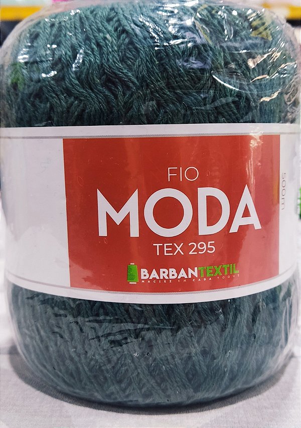 Fio Moda Tex 295 Barbantextil 500 metros Cor Verde Escuro