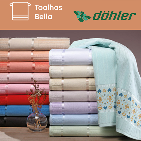 Toalha de Banho para Bordar Velour Bella - Dohler