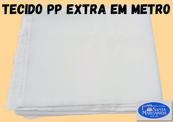 Tecido de Sacaria Especial PP Extra Alvejado para Artesanato 100% algodão Santa Margarida - 0,76m (L)