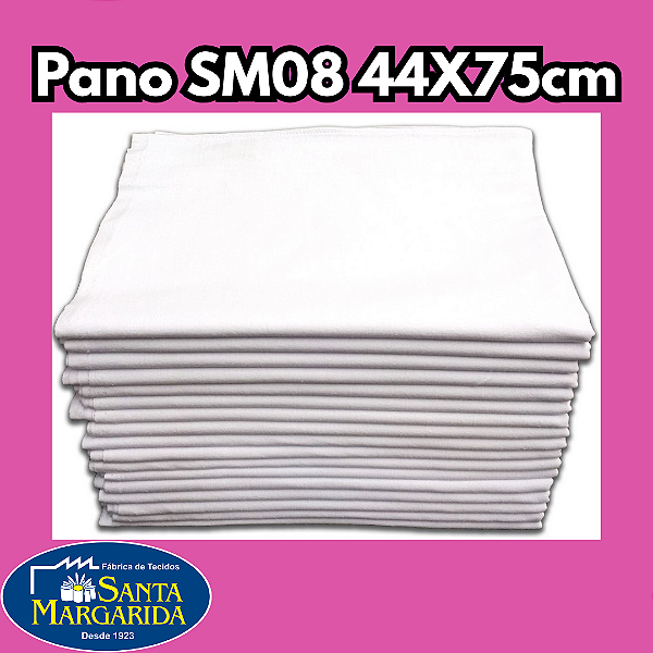 Pano de Copa SM-08 Liso para Pintura 44x75cm 100% Algodão - Santa Margarida