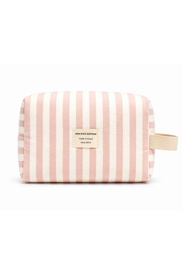 Necessaire acolchoada Listra Rosa Anna Kock Sleepwear