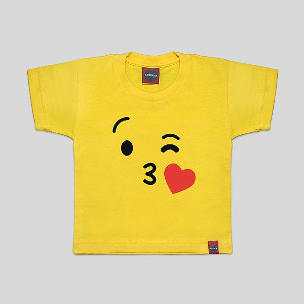 Camiseta amarela infantil Clearance