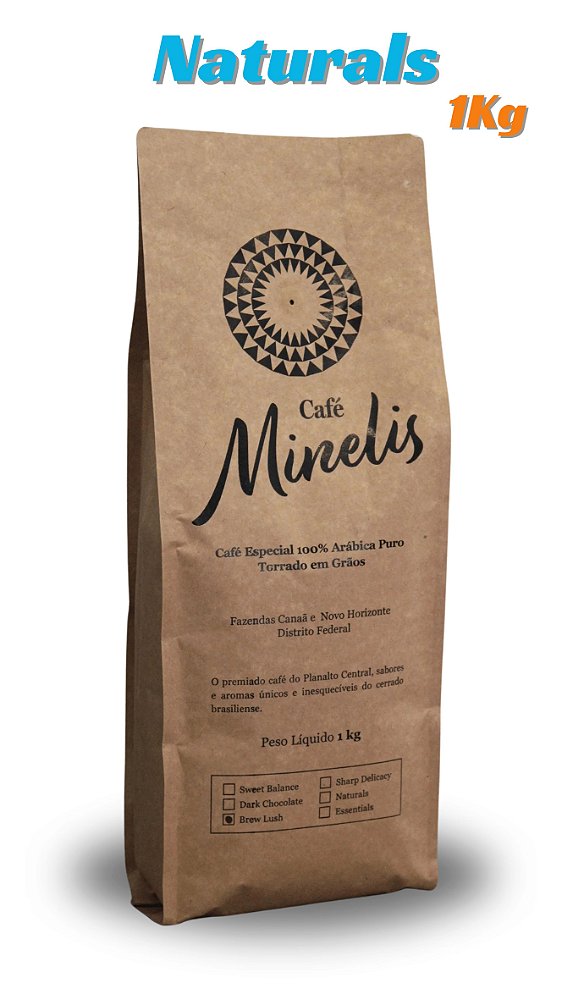 CAFÉ MINELIS - NATURALS - PACOTES DE 1kg
