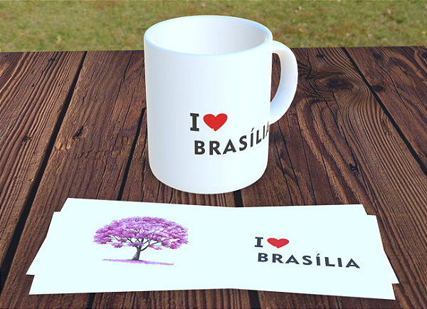 CANECAS PERSONALIZADA. TEMA: BRASÍLIA / IPÊ ROXO