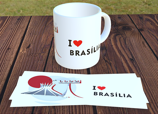 CANECA PERSONALIZADA. TEMA: BRASÍLIA / CATEDRAL COR