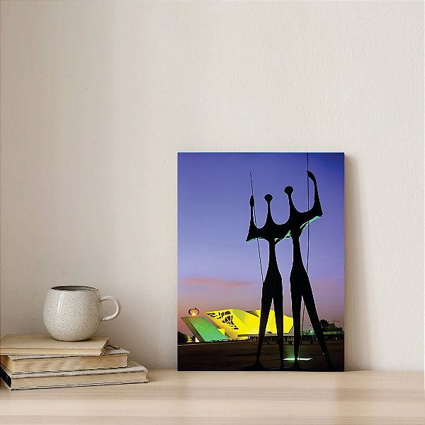 PLACA  DECORATIVA DE MDF TAM A4 - TEMA: BRASÍLIA