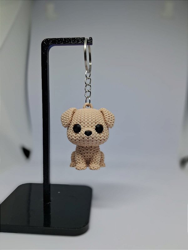 CACHORRINHO CARAMELO CHAVEIRO- FEITO EM 3D - PLA