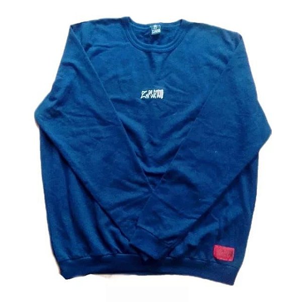 MOLETOM CARECA ZERADOS AZUL MARINHO / TAM. M