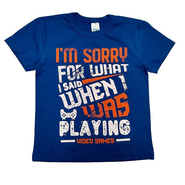 Camiseta Infantil Menino I´m Sorry - PHO