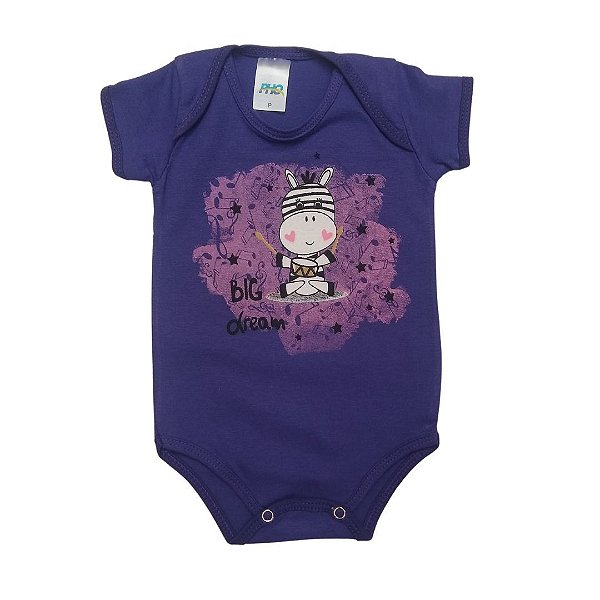 Body Bebê Menina Zebra - PHO