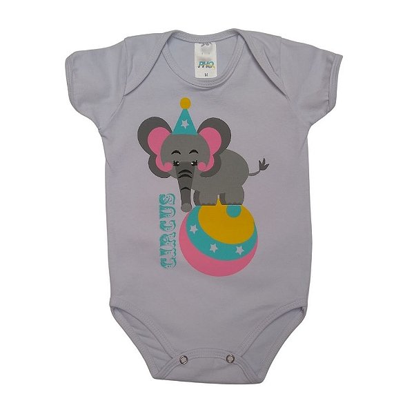 Body Bebê Menina Elefante Circus - PHO