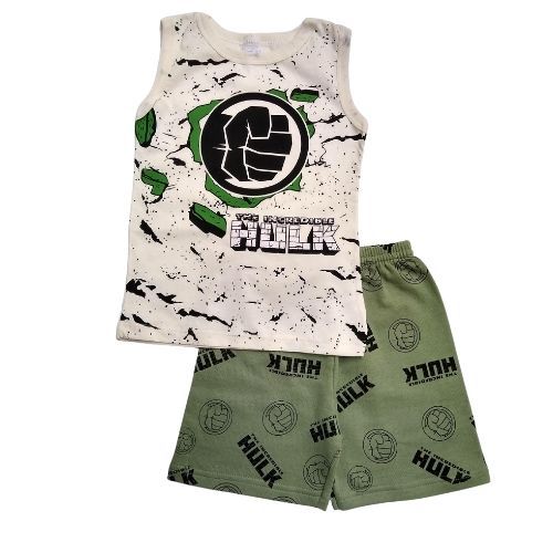 Conjunto Regata Infantil Verão  Marvel Avengers