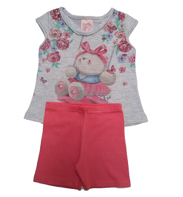 Conjunto Bebê Menina Urso - Kely&Kety