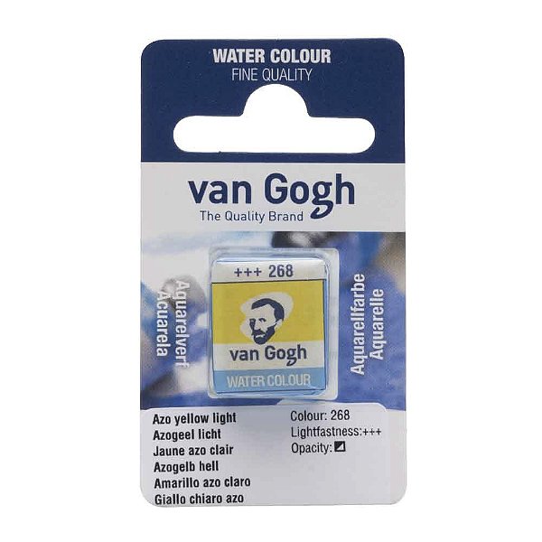 Aquarela Van Gogh Pastilha Amarelo Azo Claro 268