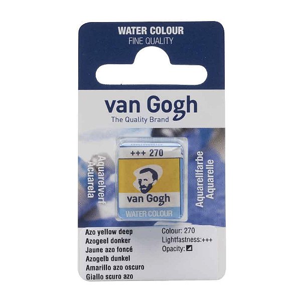 Aquarela Van Gogh Pastilha Amarelo Azo Escuro 270
