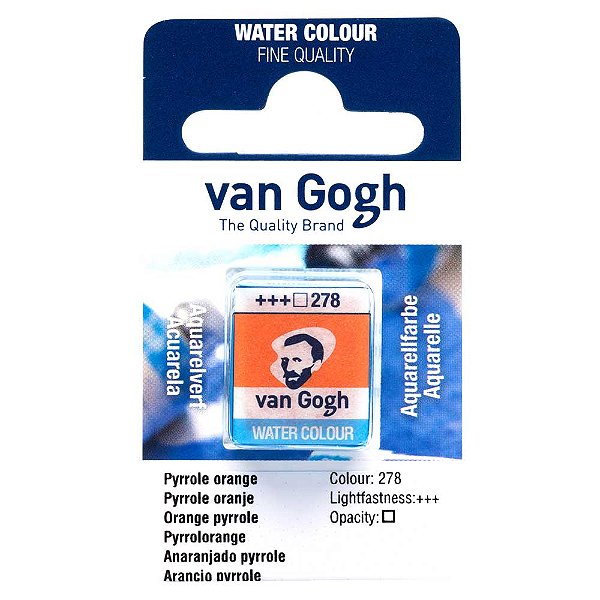 Aquarela Van Gogh Pastilha Laranja Pyrrole 278