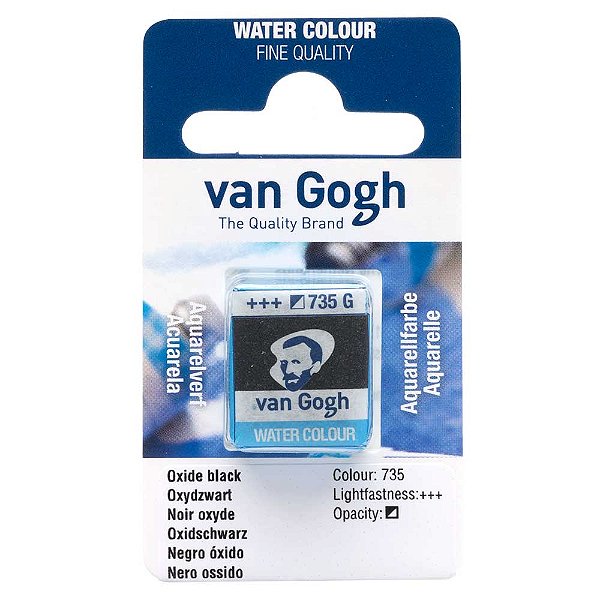 Aquarela Van Gogh Pastilha Oxide Black 735