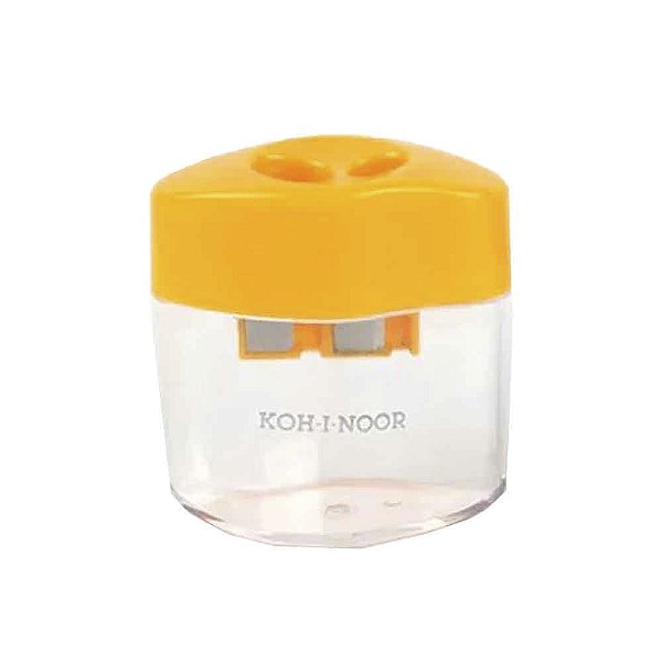 Apontador de Lápis Duplo Amarelo Koh-I-Noor