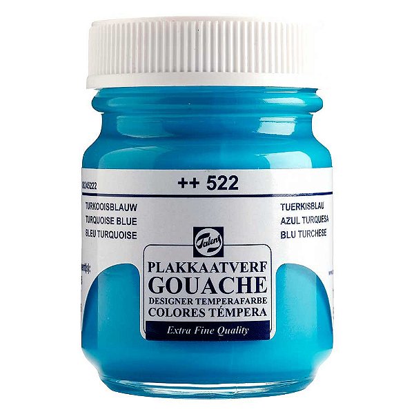 Guache Talens Extra Fine 50ml 522 Turquoise Blue