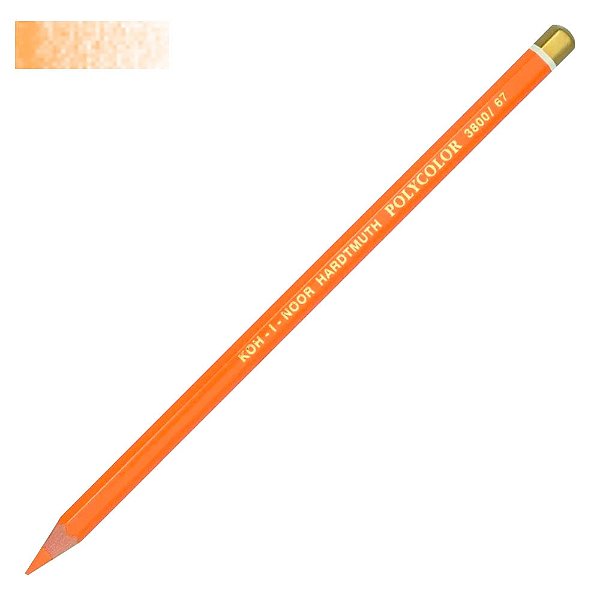Lápis de Cor Avulso Polycolor Koh-I-Noor Yellowish Orange 67