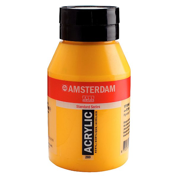 Tinta Acrílica Amsterdam 1 Litro 269 Amarelo Médio Azo